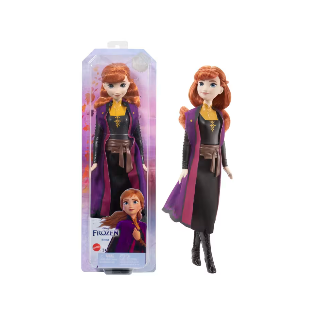 Mattel Disney Frozen 2 Anna con chaleco Muñeca con look de la película
