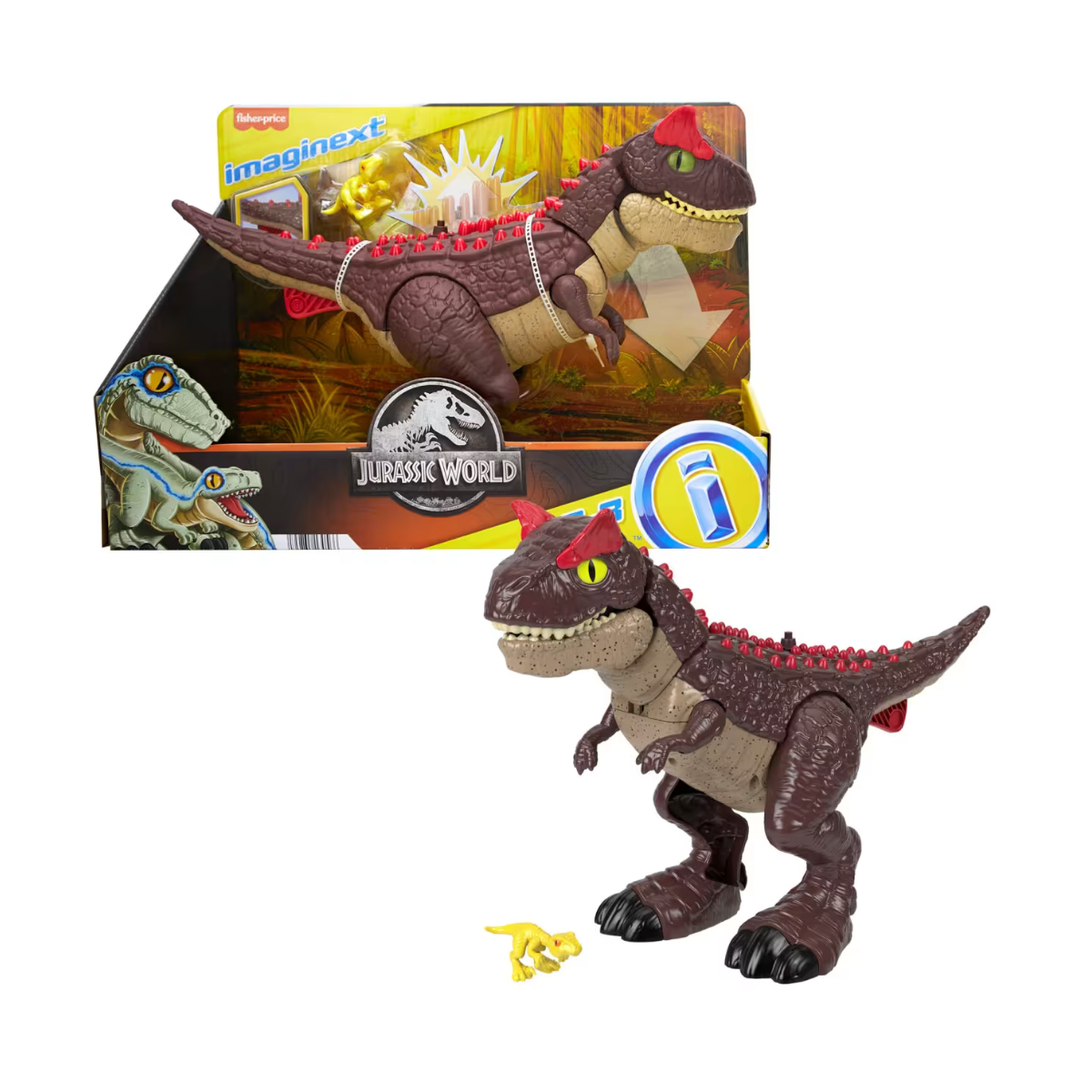 Imaginext Jurassic World Dinosaurio Carnotaurus Spike Strike