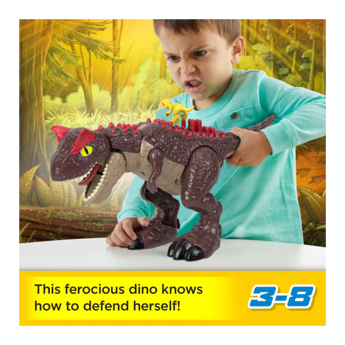 Imaginext Jurassic World Dinosaurio Carnotaurus Spike Strike
