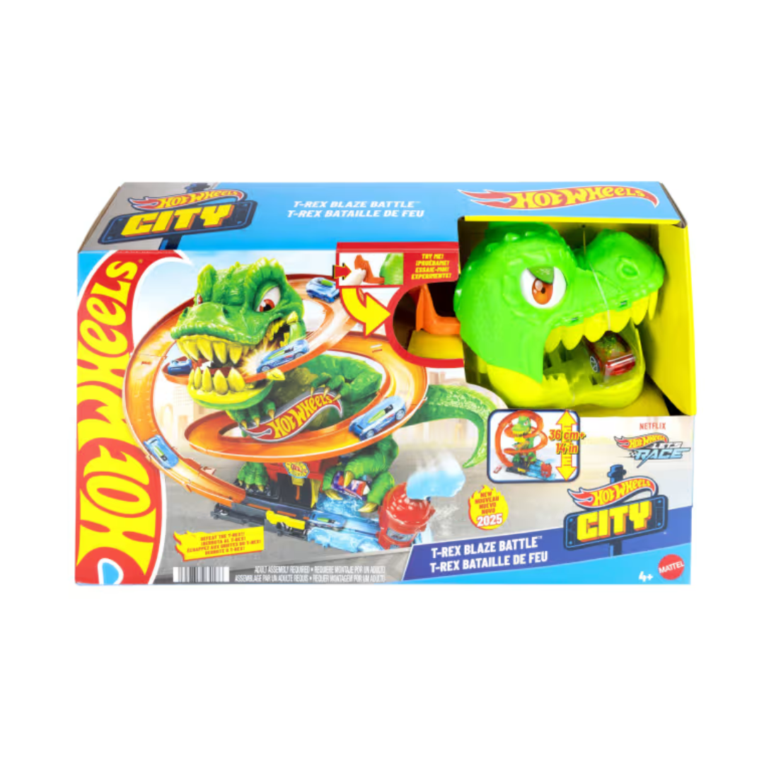 Juego T-Rex Batalla En Llamas De Hot Wheels City