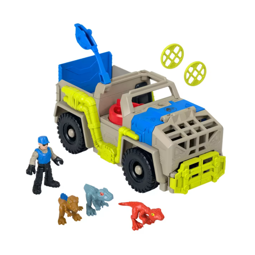 Imaginext Jurassic World Vehículo de Juguete Rastreadora de Dinosaurios