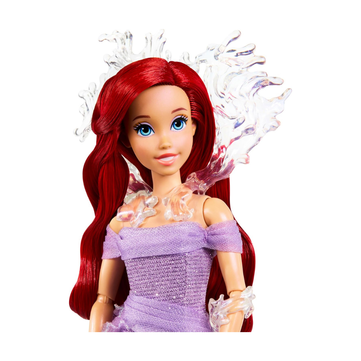 Mattel Muñeca Ariel, la Sirenita con soporte de exhibición, inspirada en la película de Disney 35 aniversario