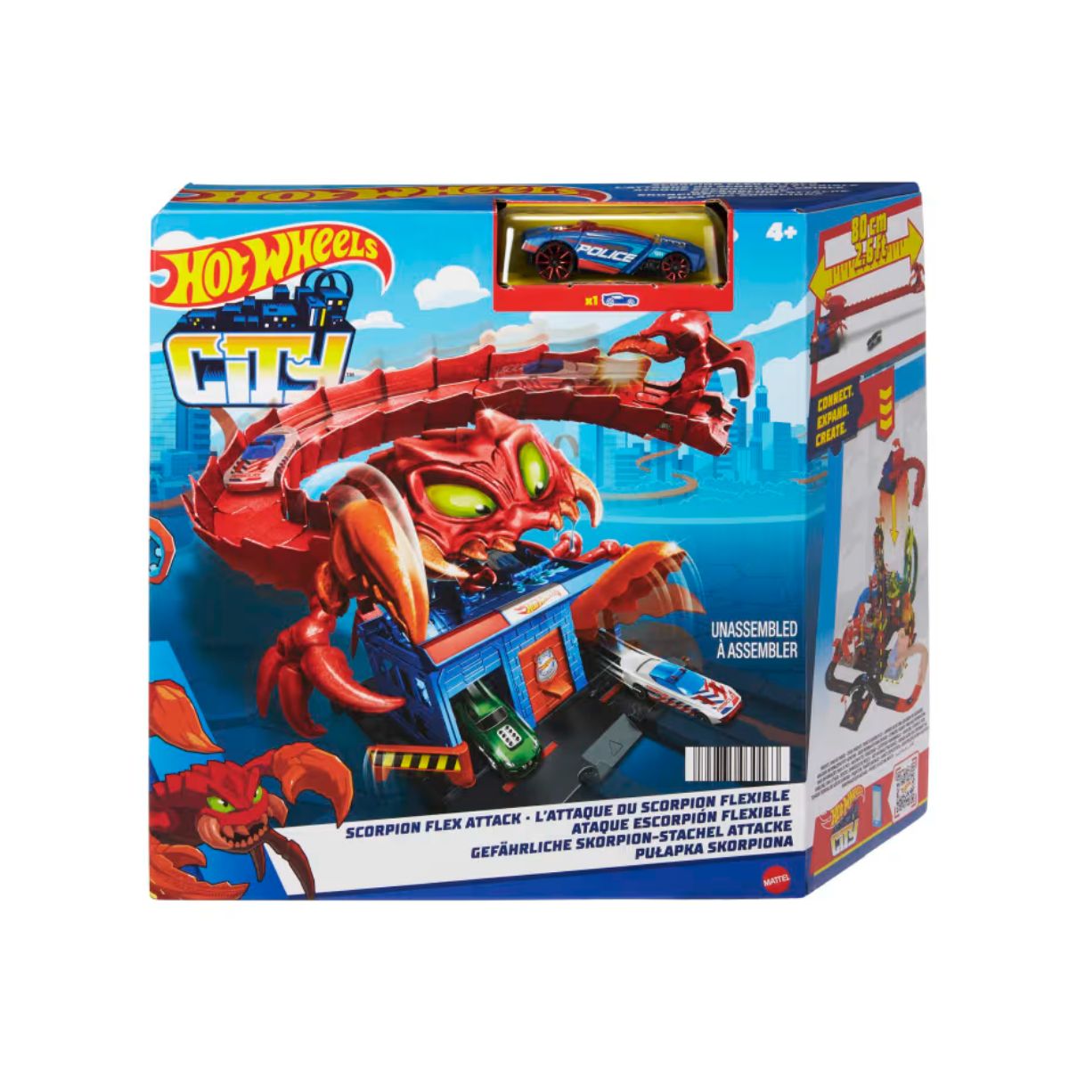 Hot Wheels City Ataque Escorpión Flexible