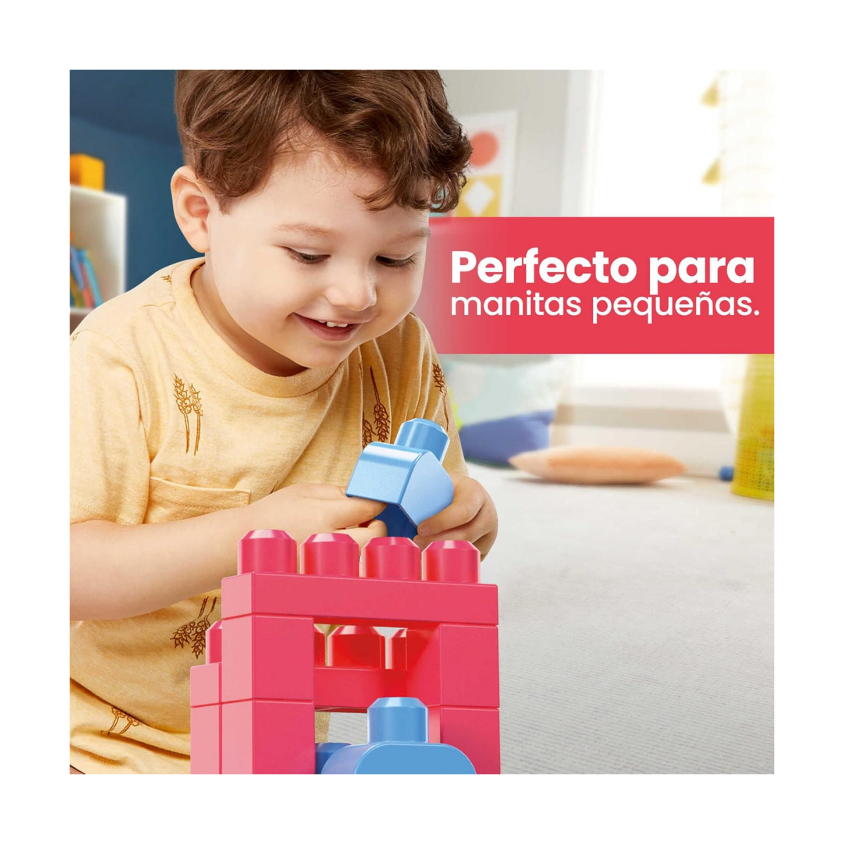 Mega BLOKS Juego de construcción Big Building Bag con 60 Bloques de construcción Grandes y Coloridos