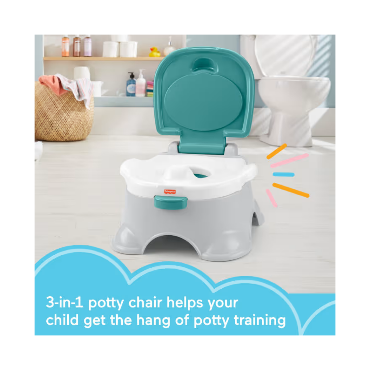 Fisher Price Mini Inodoro Bacín 3 en 1