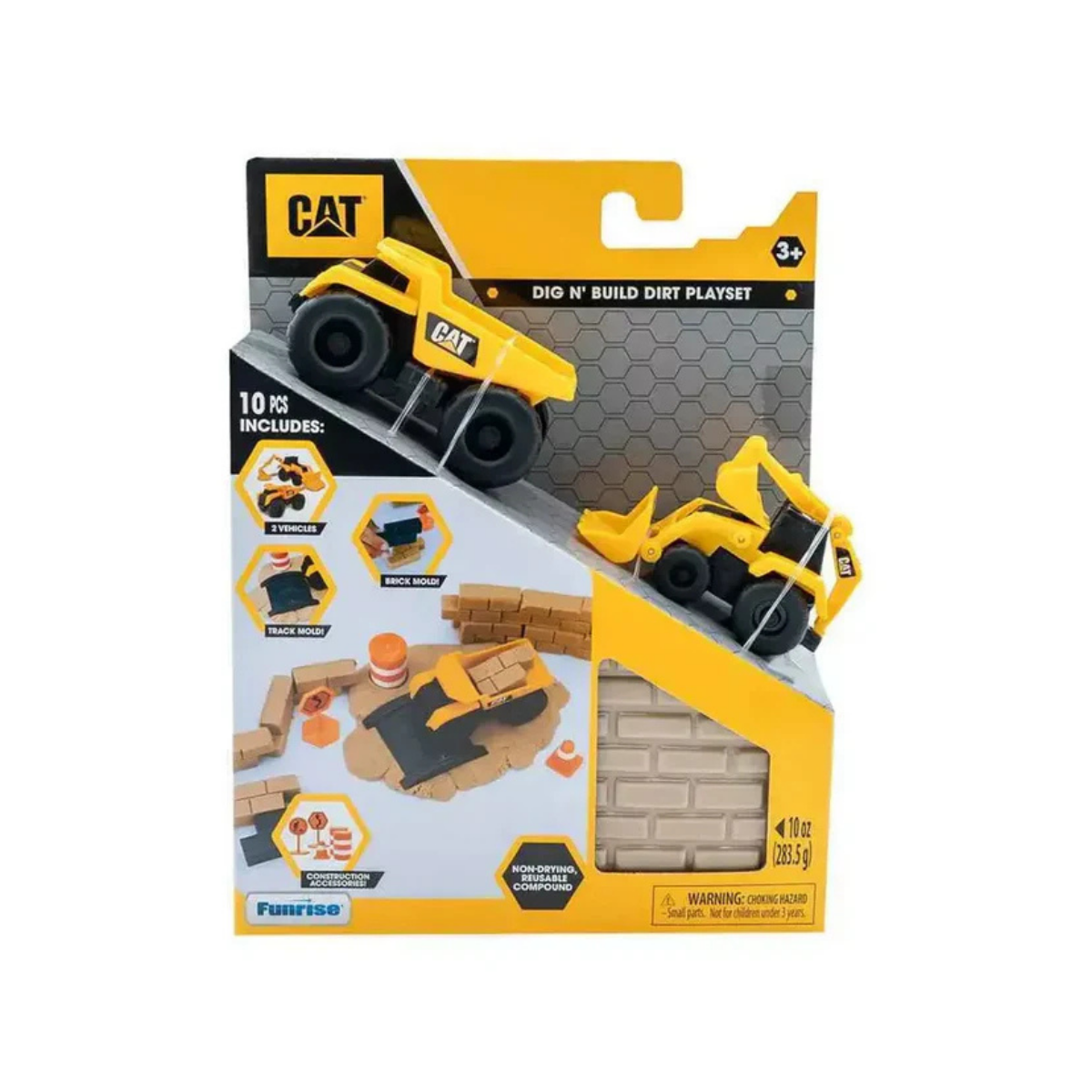 CAT - Mini Camión y Cargador Frontal con arena mágica