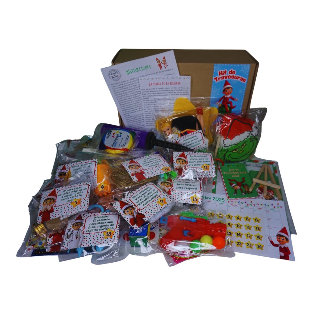 Kit 24 travesuras del Elfo de Navidad