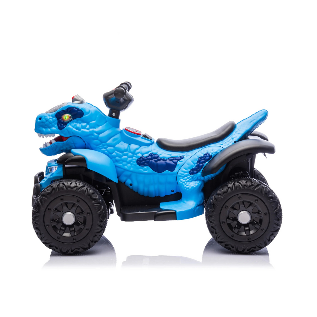 Cuatrimoto Todo Terreno de Dinosaurio Verde y Azul