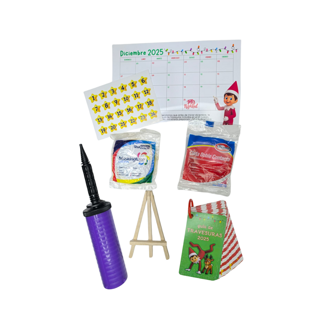 Kit 24 travesuras del Elfo de Navidad