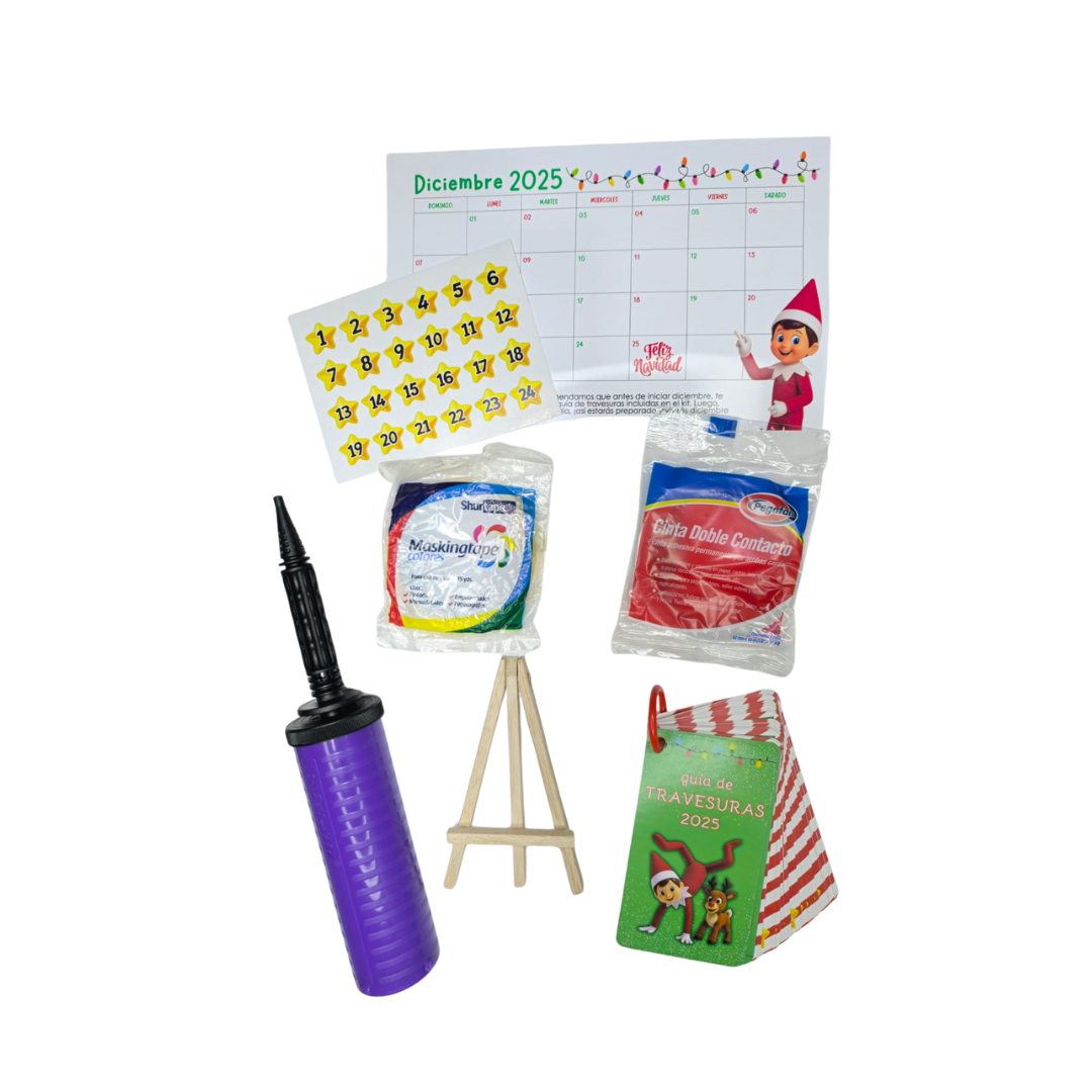 Kit 24 travesuras del Elfo de Navidad