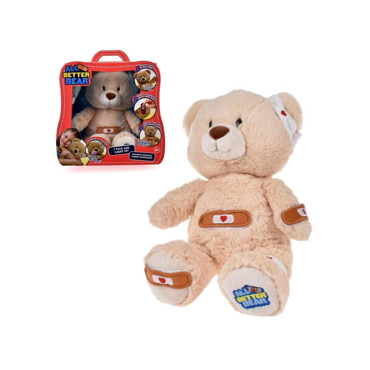 Oso de Peluche interactivo Estar Mejor, habla en español GIOCHI PREZIOSI